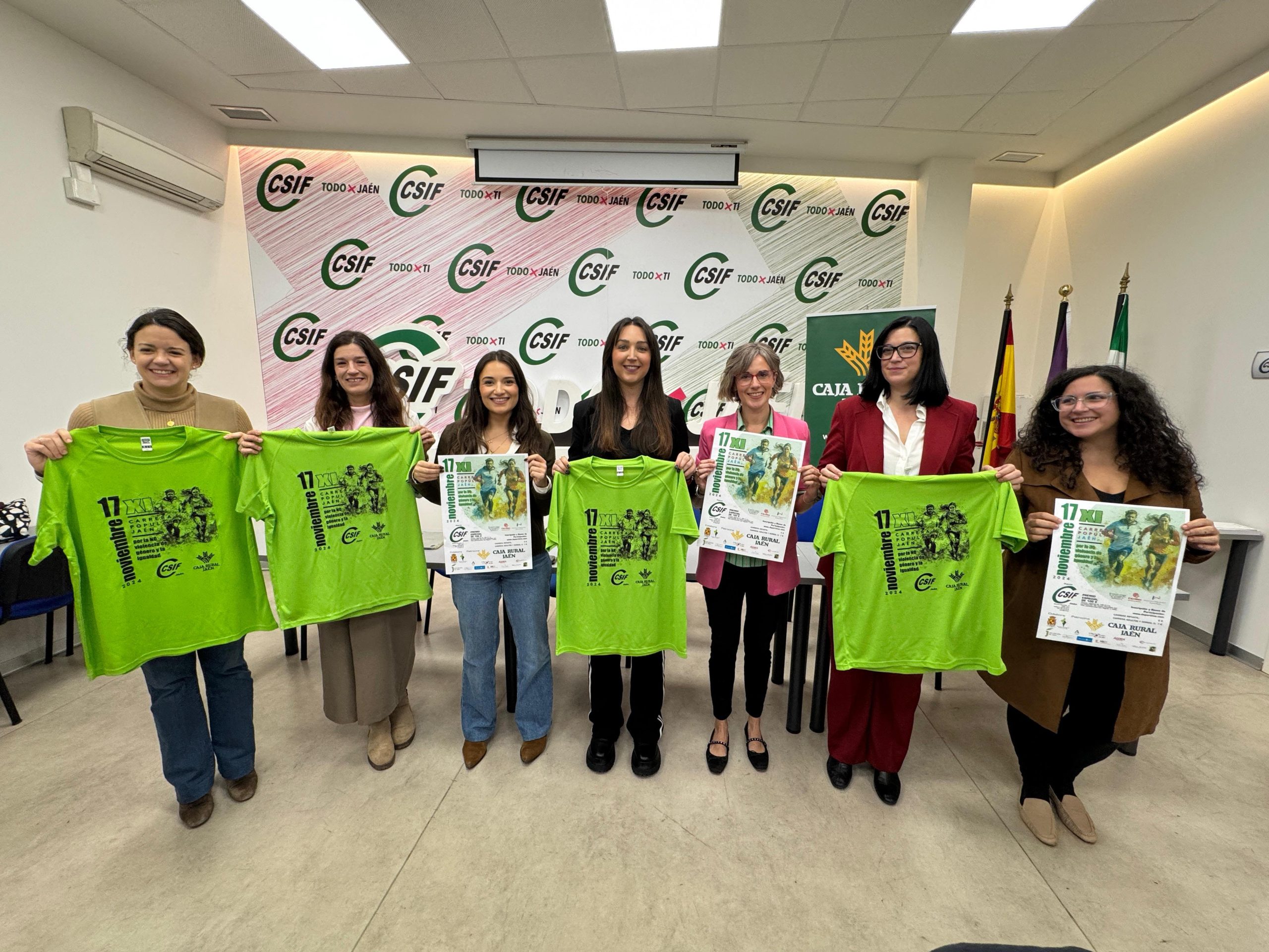 El Ayuntamiento colabora con CSIF Jaén en la organización de la XI Carrera por la No Violencia de Género y la Igualdad, cuya recaudación irá destinada a proyectos de Cáritas y de Tendiendo Puentes