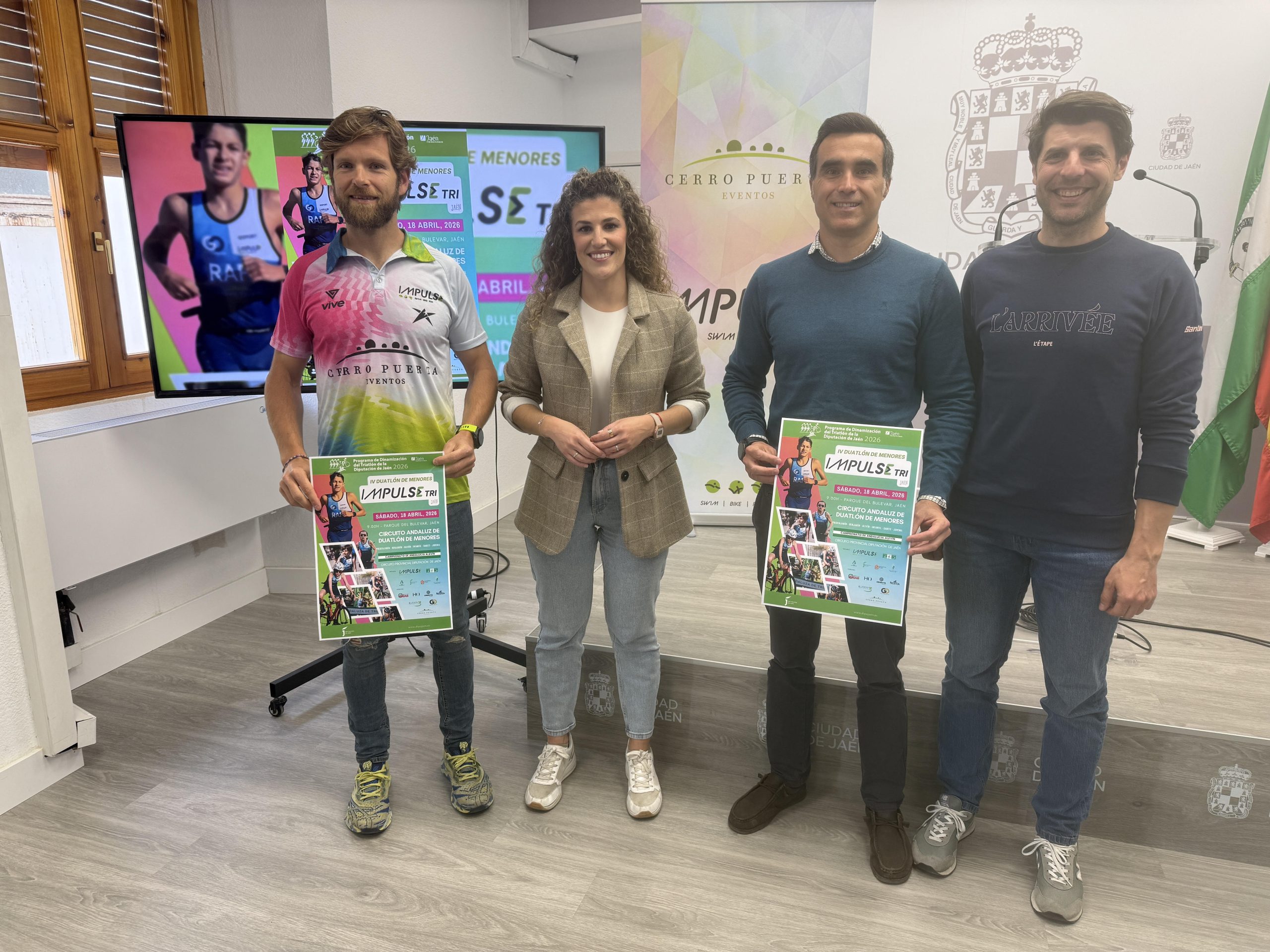 El Ayuntamiento anima a los jiennenses amantes del deporte a disfrutar del IV Duatlón de Menores Cerro Puerta Impulse Tri del próximo sábado 18 de abril